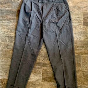 Men’s Grey 100% Worsted Wool 36”x30”